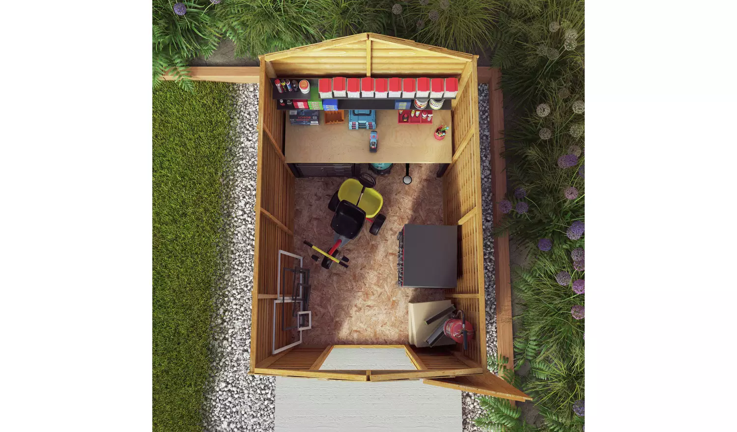 Mercia Wooden Overlap Windowless Shed 7 x 5ft