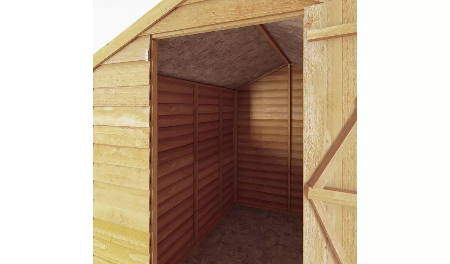 Mercia Wooden Overlap Windowless Shed 7 x 5ft