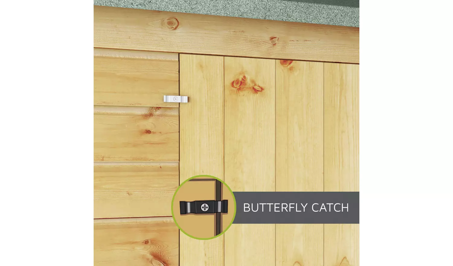 Mercia Wooden Overlap Windowless Shed 7 x 5ft