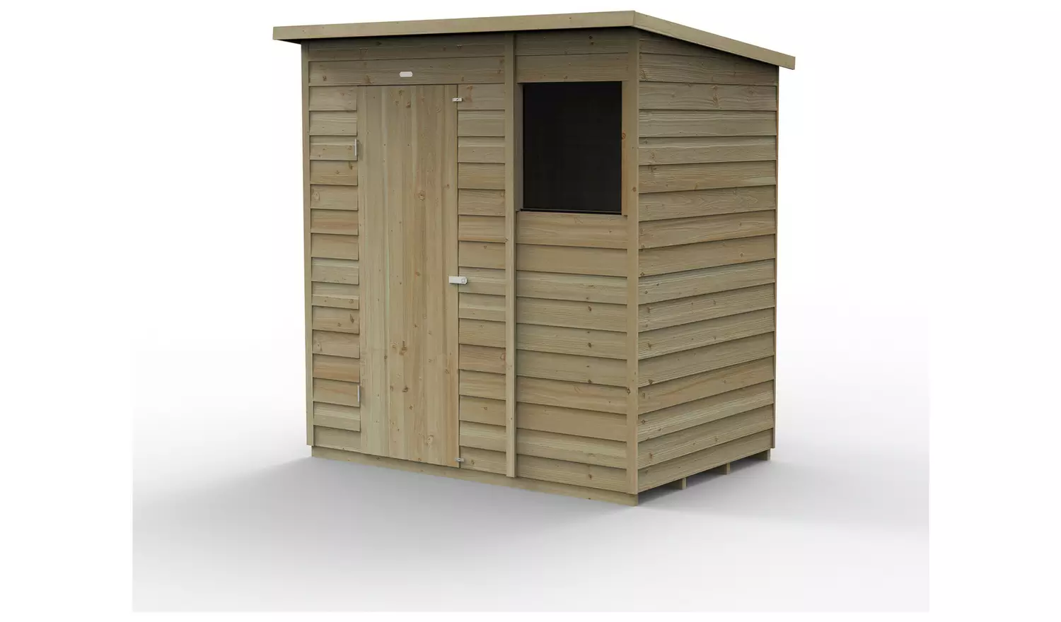 Forest Garden Overlap Pressure Treated Pent Shed - 6 x 4ft