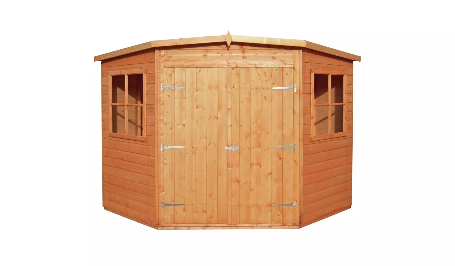 Shire Wooden Shiplap 2 Glazed Windows Shed – 7 x 7ft