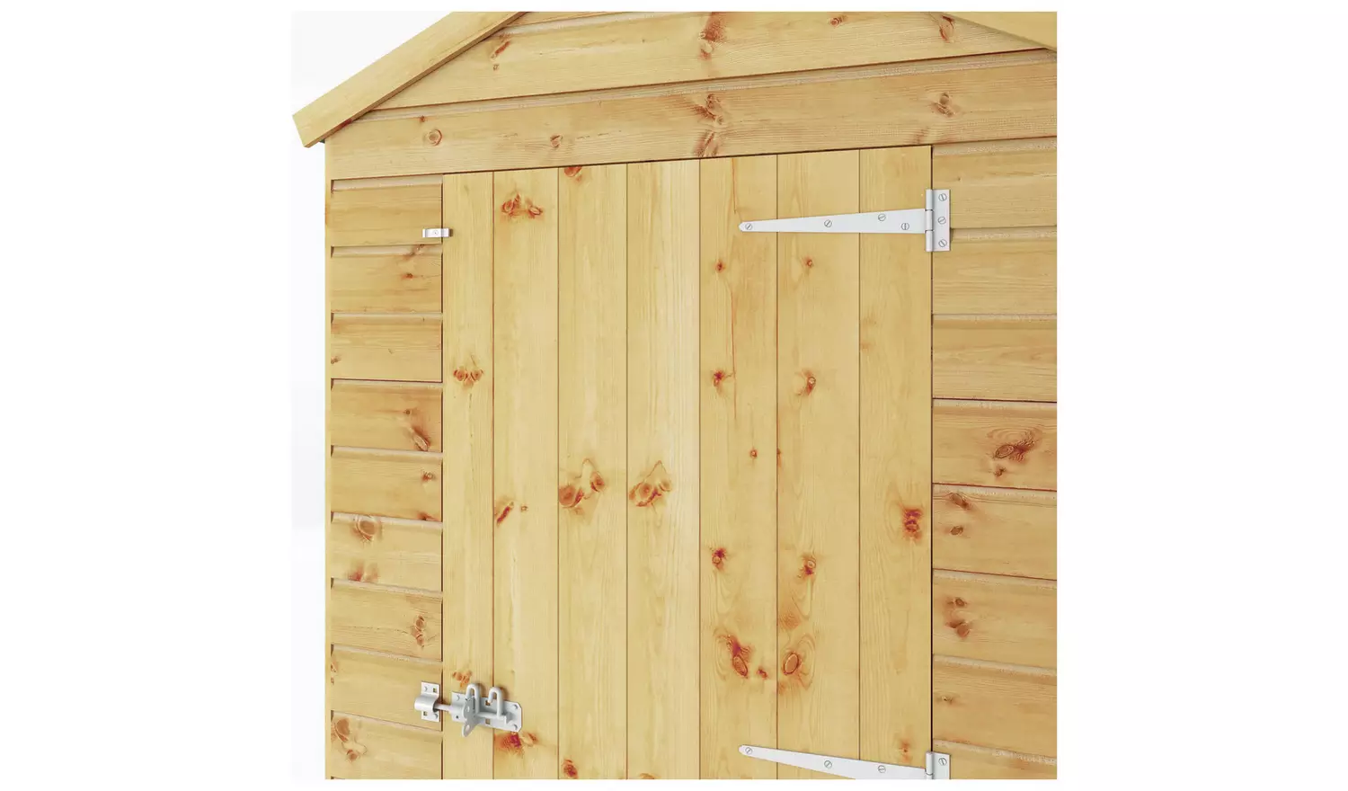 Mercia Shiplap 2 Glazed Windows Apex Shed - 6 x 4ft
