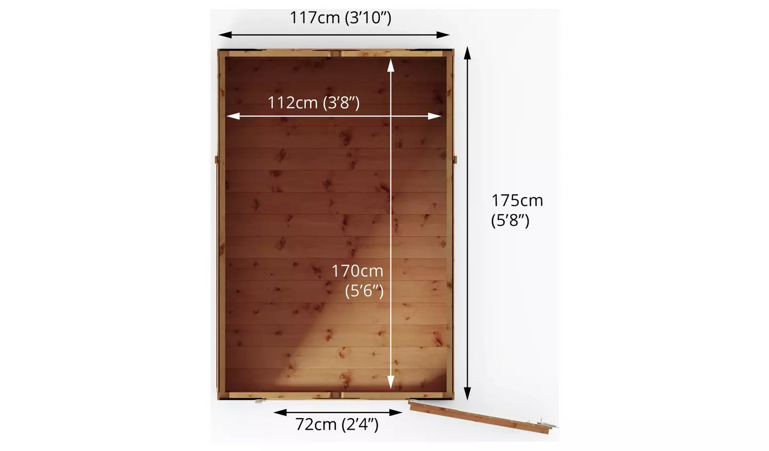 Mercia Shiplap 2 Glazed Windows Apex Shed - 6 x 4ft