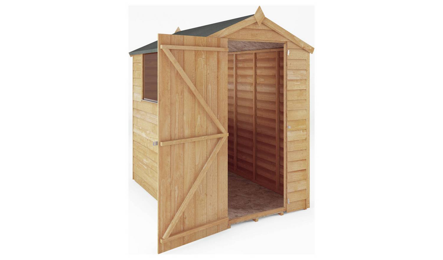 Mercia Wooden Overlap Garden Shed6 x 4ft