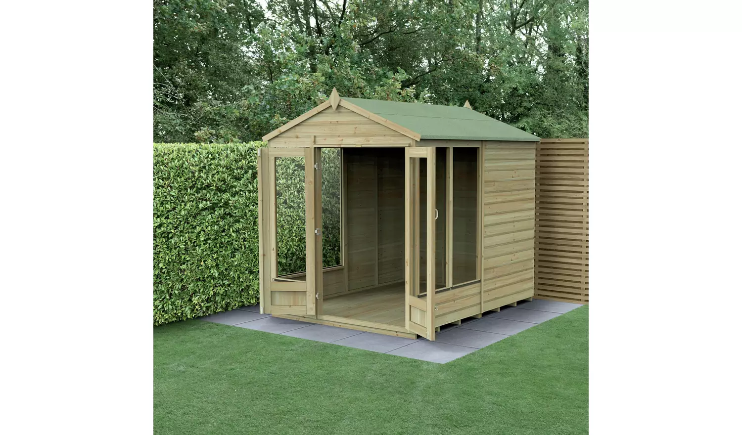 Forest Beckwood Shiplap Apex Summerhouse - 6 x 8ft