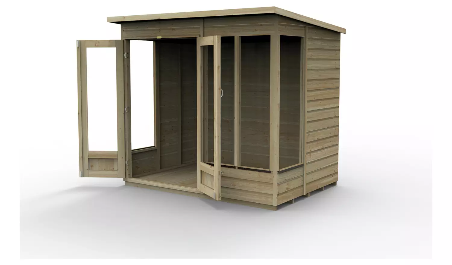 Forest Beckwood Shiplap Pent Summerhouse - 7 x 5ft