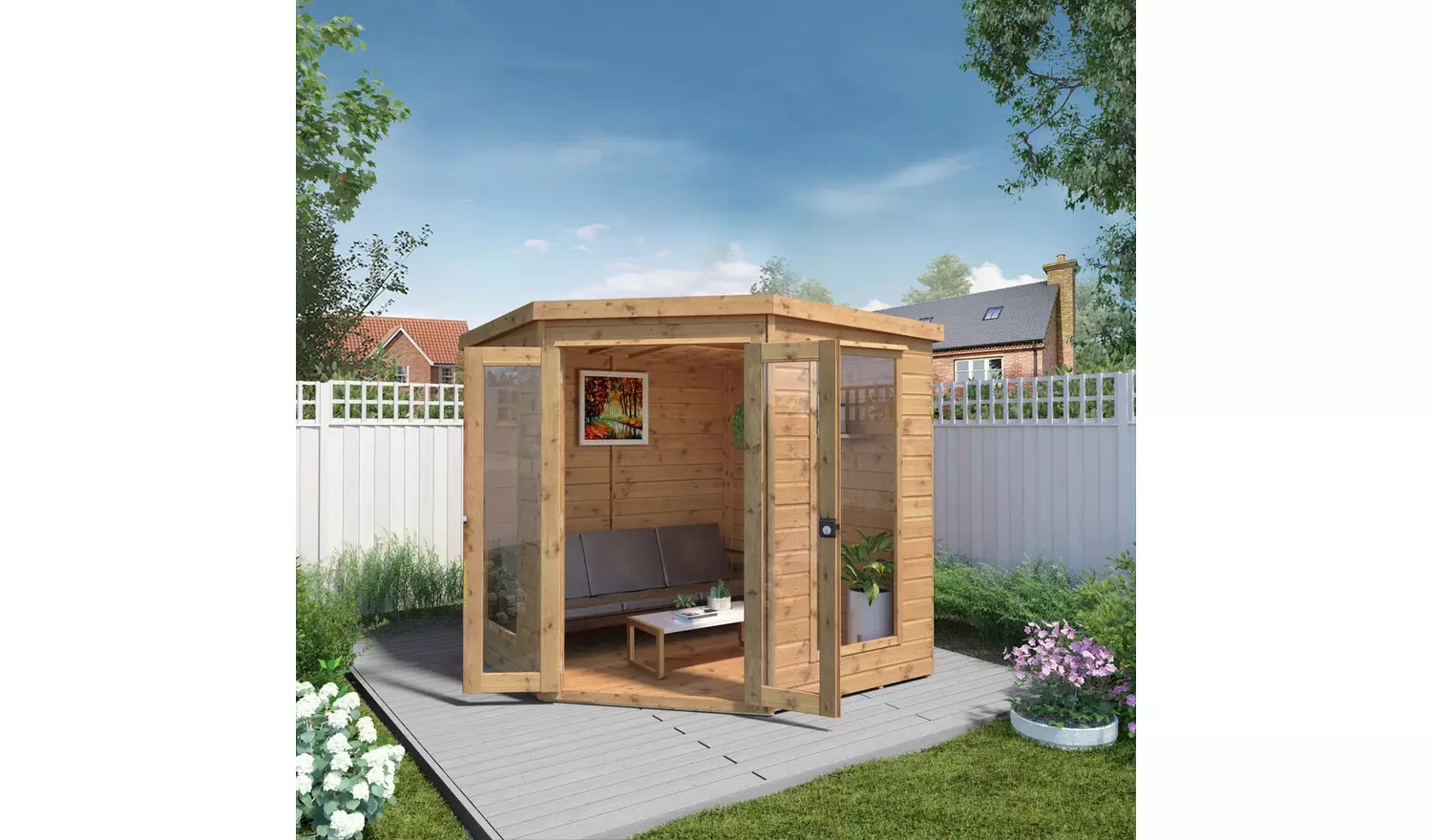Mercia Corner Summerhouse - 7 x 7ft
