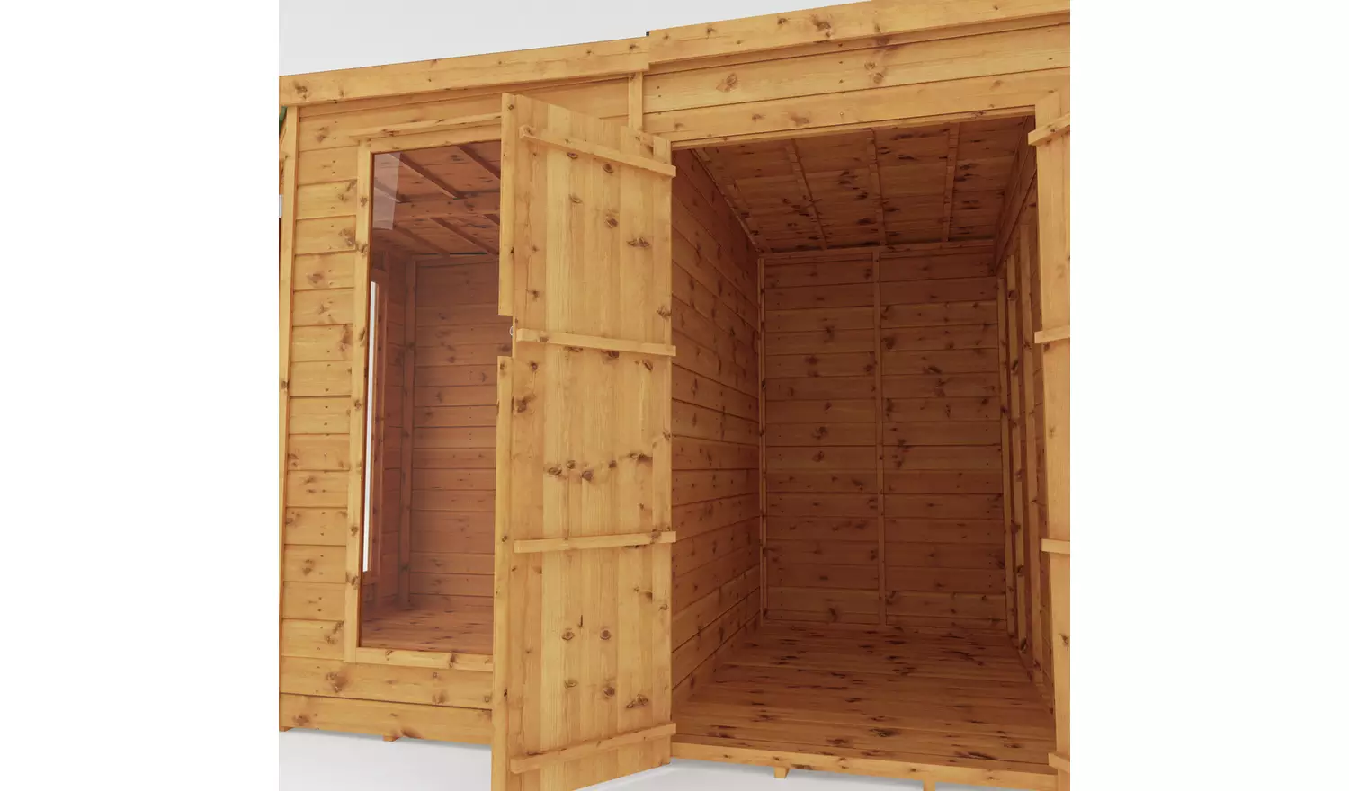 Mercia Corner Summerhouse with Shed - 7 x 7ft