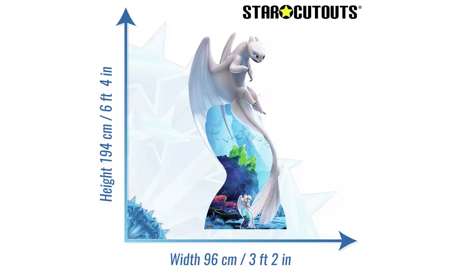 Star Cutouts Light Fury Dragon Cardboard Cutout