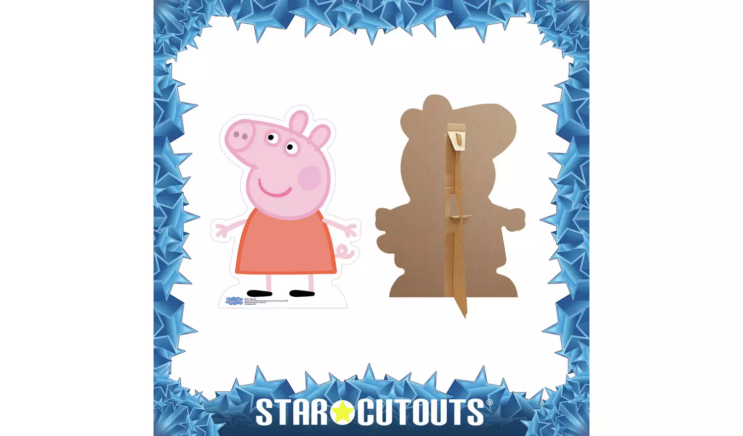 Star Cutouts Peppa Pig Cardboard Cutout
