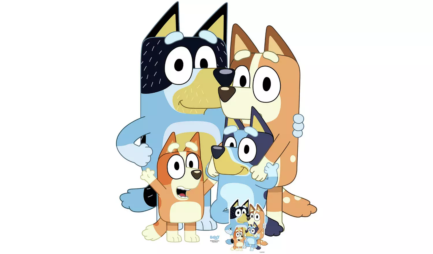 Star Cutouts Heeler Family Cardboard Cutout