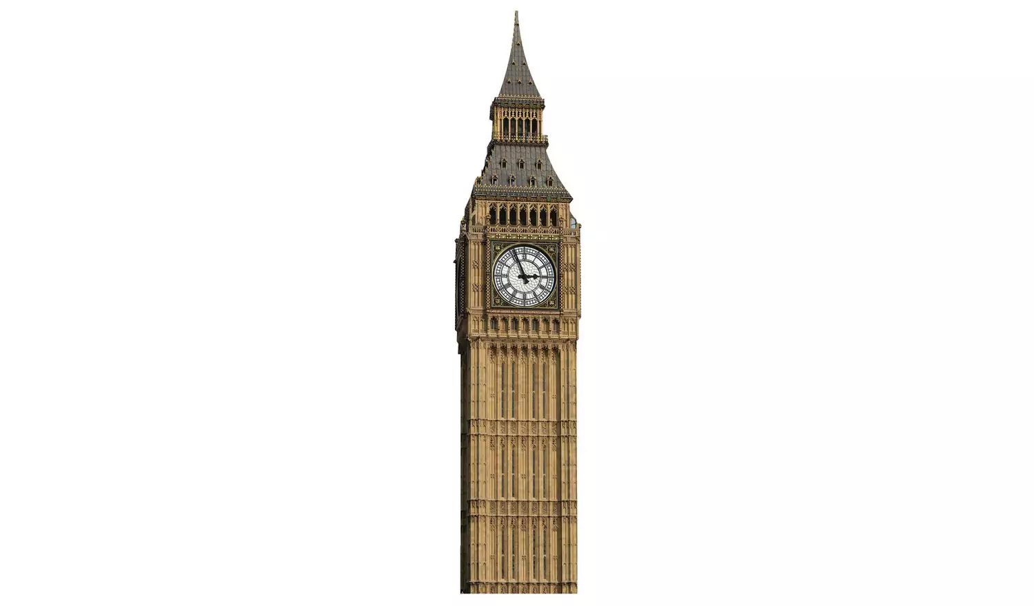Star Cutouts Big Ben Cardboard Cutout