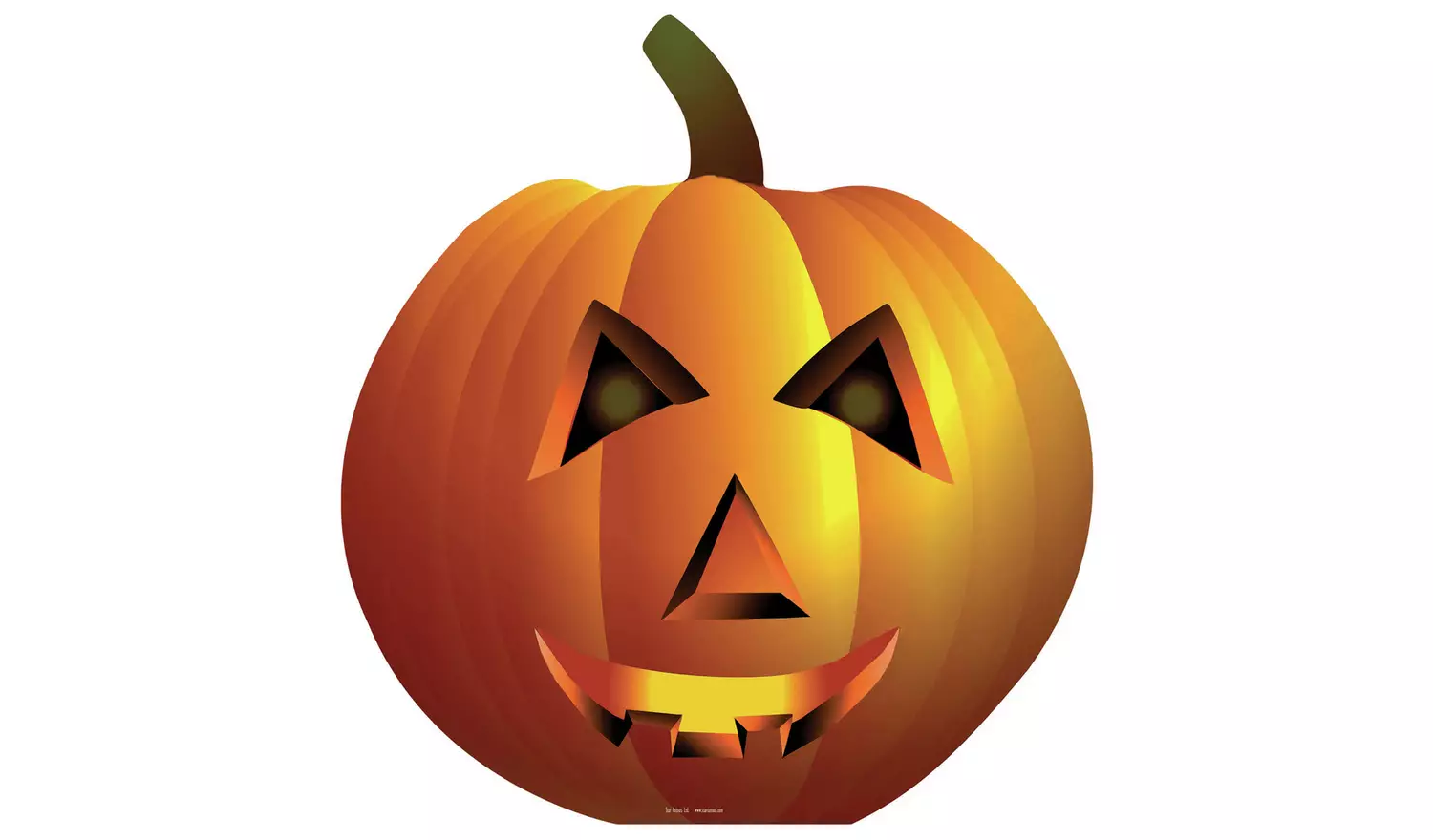 Star Cutouts Pumpkin Cardboard Cutout