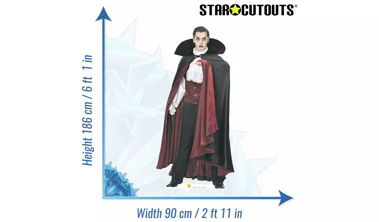 Star Cutouts Vampire Cardboard Cutout