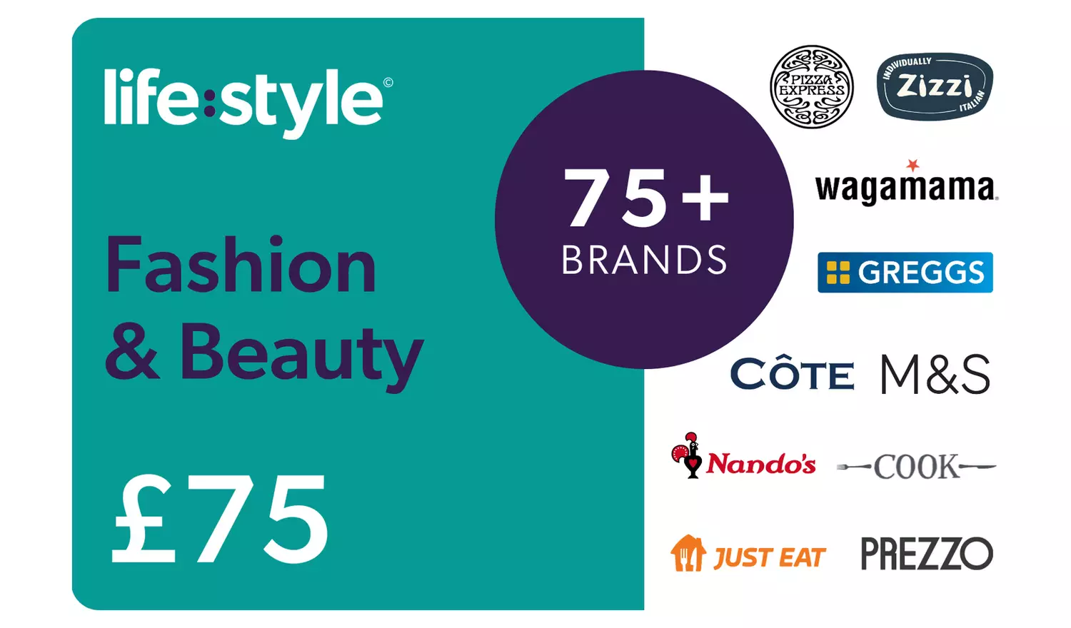 Lifestyle Fashion 75 GBP Gift Card