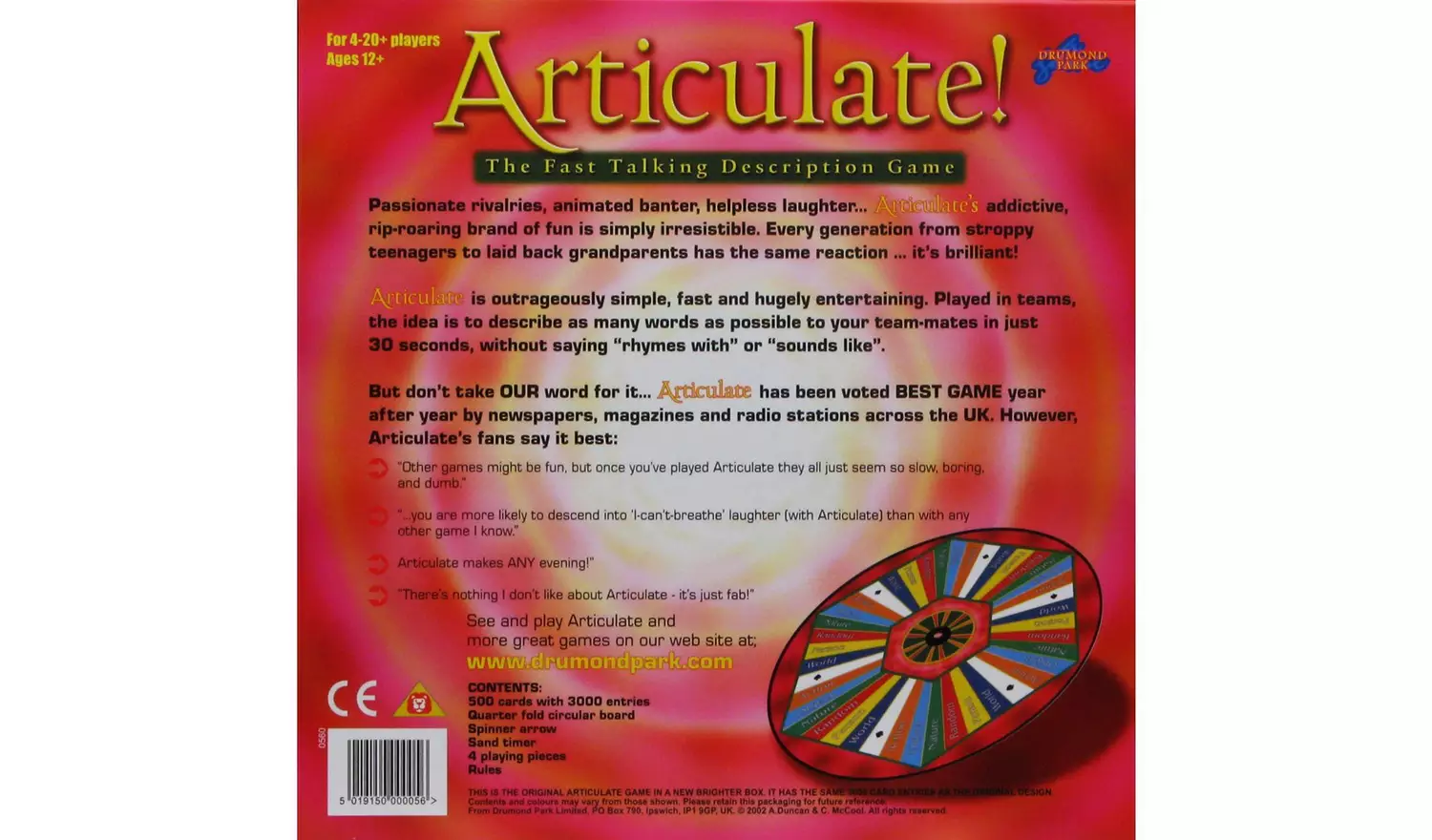 Articulate! Board Game