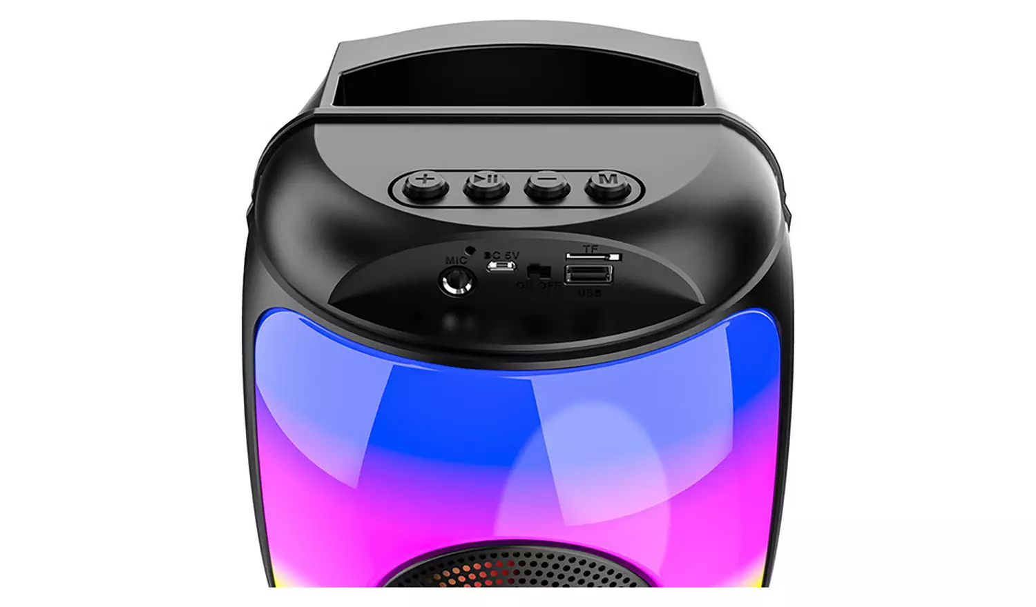 Menkind Rainbow Party Wireless Bluetooth Speaker - Black