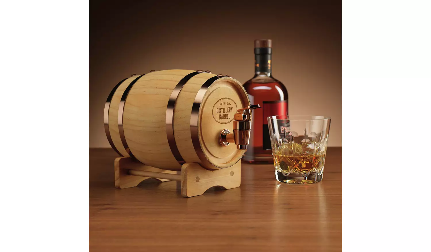 Menkind Wooden Keg Whiskey Barrel