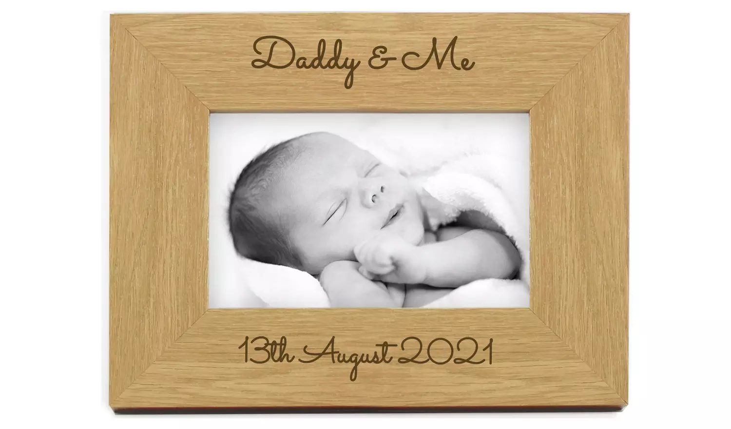 Personalised Message Free Text Wooden Photo Frame - 25x20cm