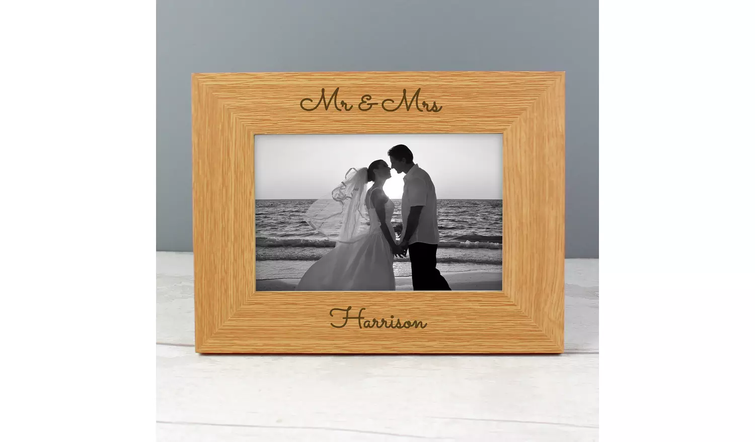 Personalised Message Free Text Wooden Photo Frame - 25x20cm