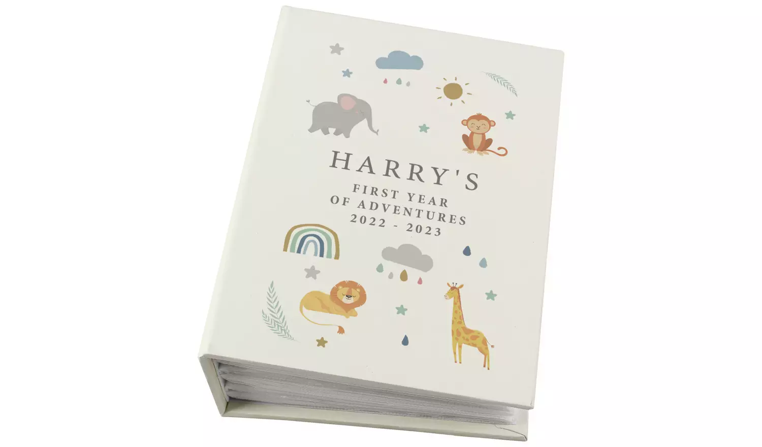 Personalised Message Safari Animals Photo Album