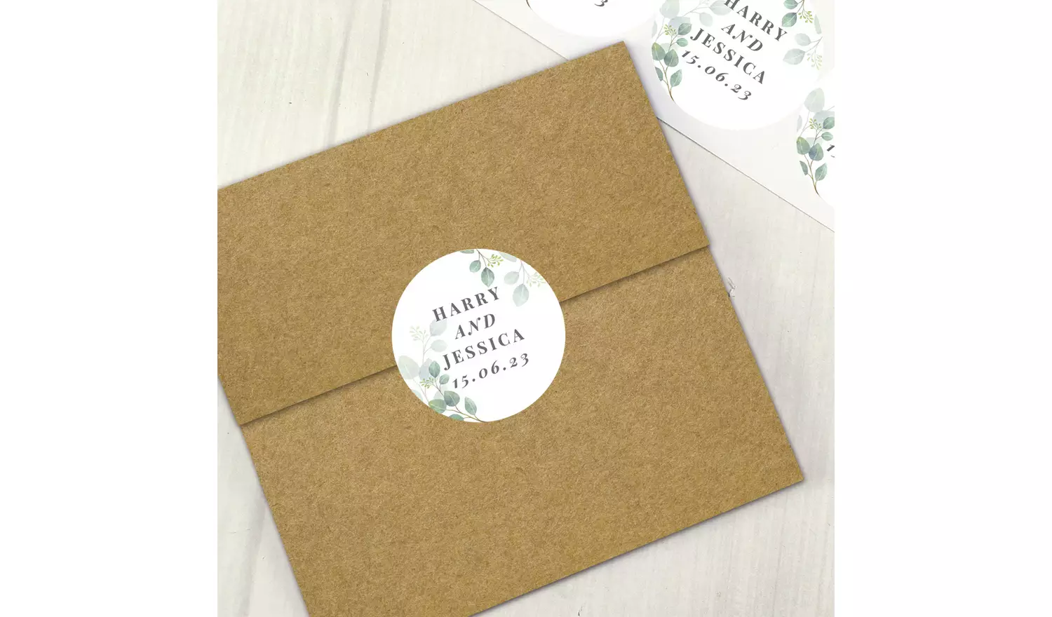 Personalised Message Botanical Sticker Set