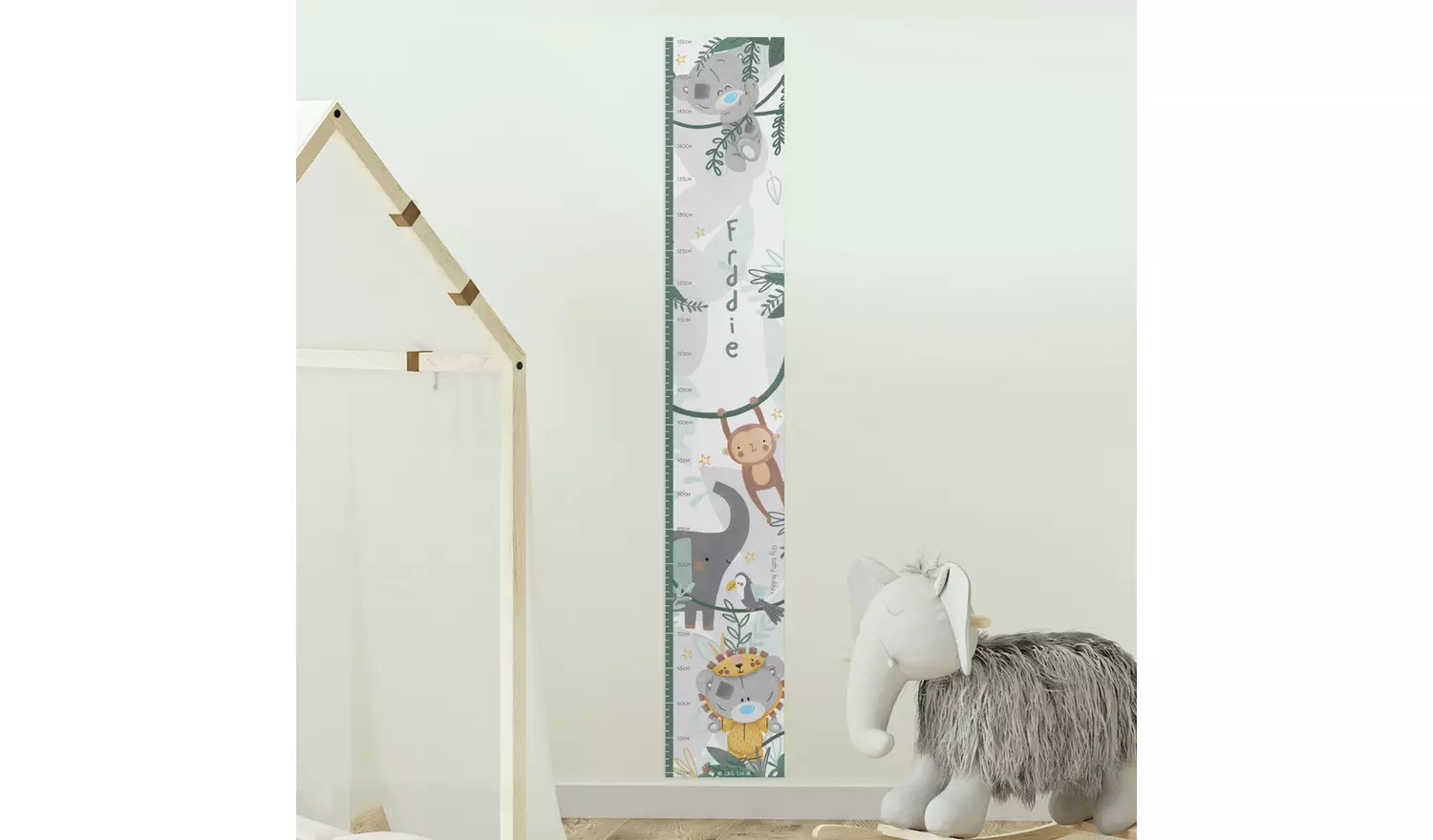 Personalised Message Tiny Tatty Teddy Wild One Height Chart