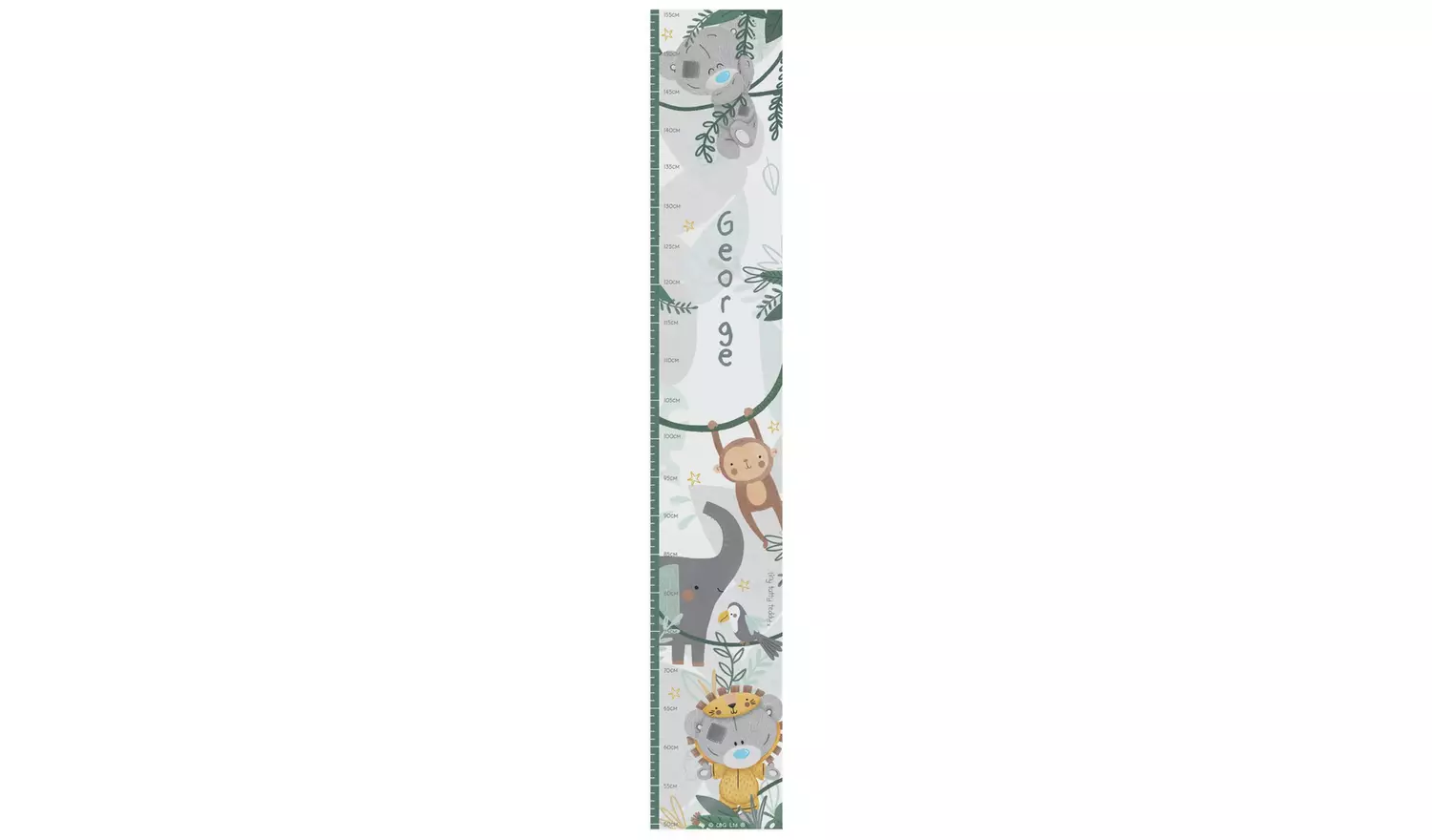 Personalised Message Tiny Tatty Teddy Wild One Height Chart