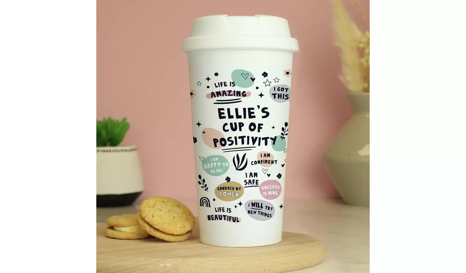 Personalised Message Affirmations Travel Mug - 380ml