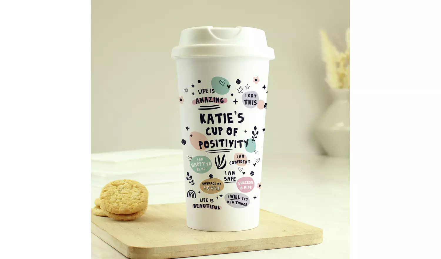 Personalised Message Affirmations Travel Mug - 380ml
