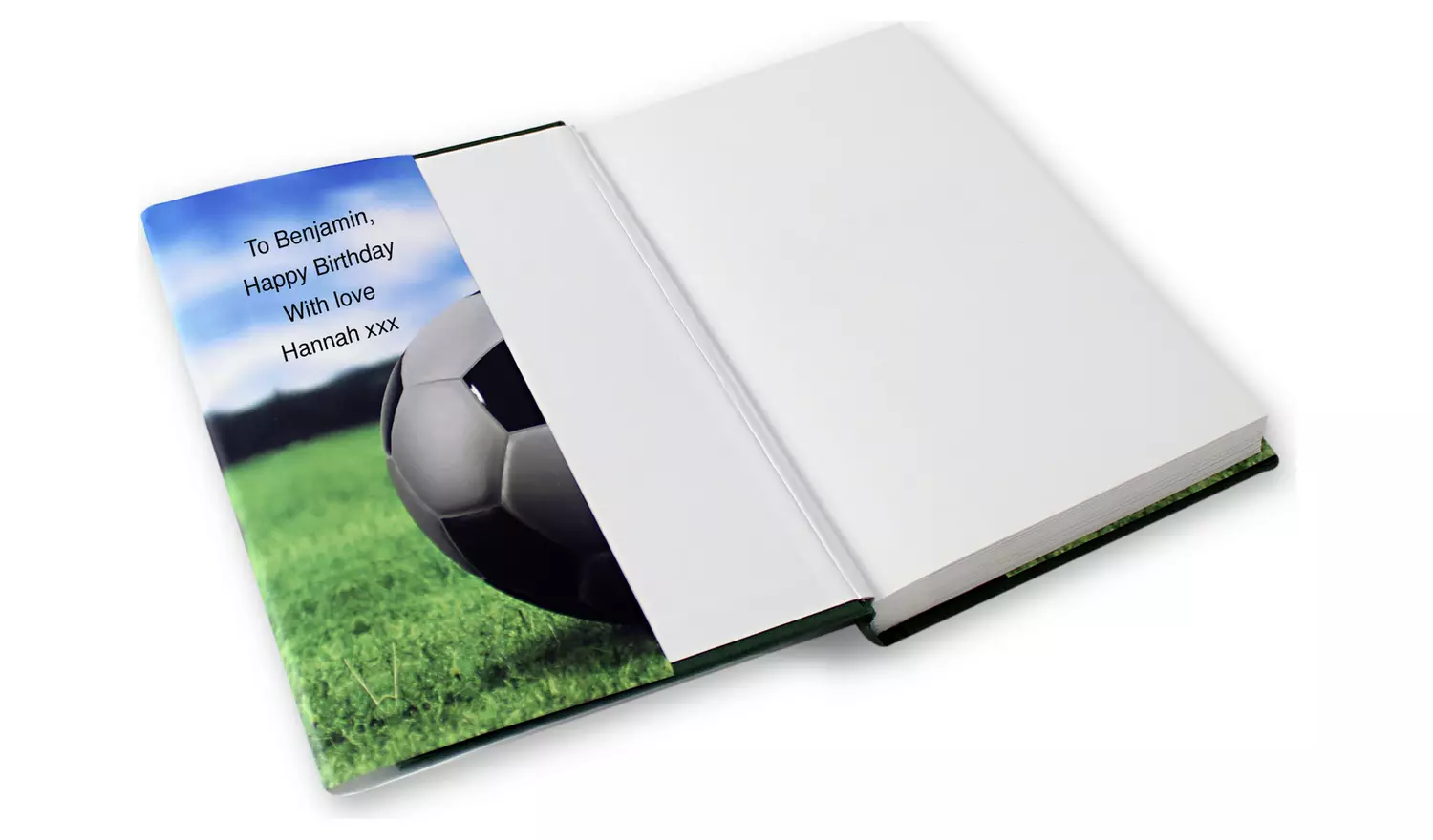 Personalised Message Football On This Day Book