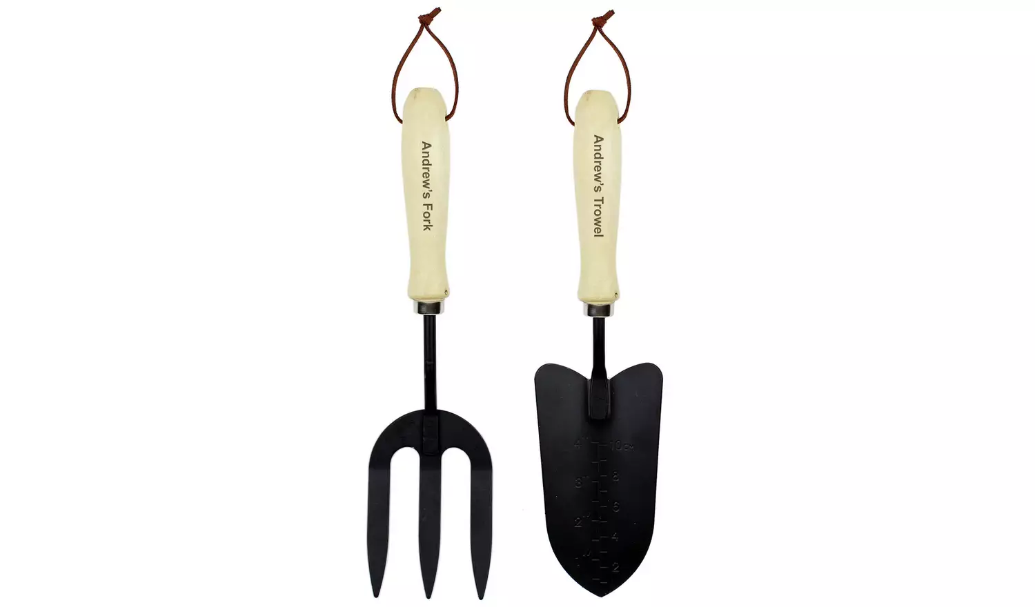 Personalised Message Fork And Trowel Set