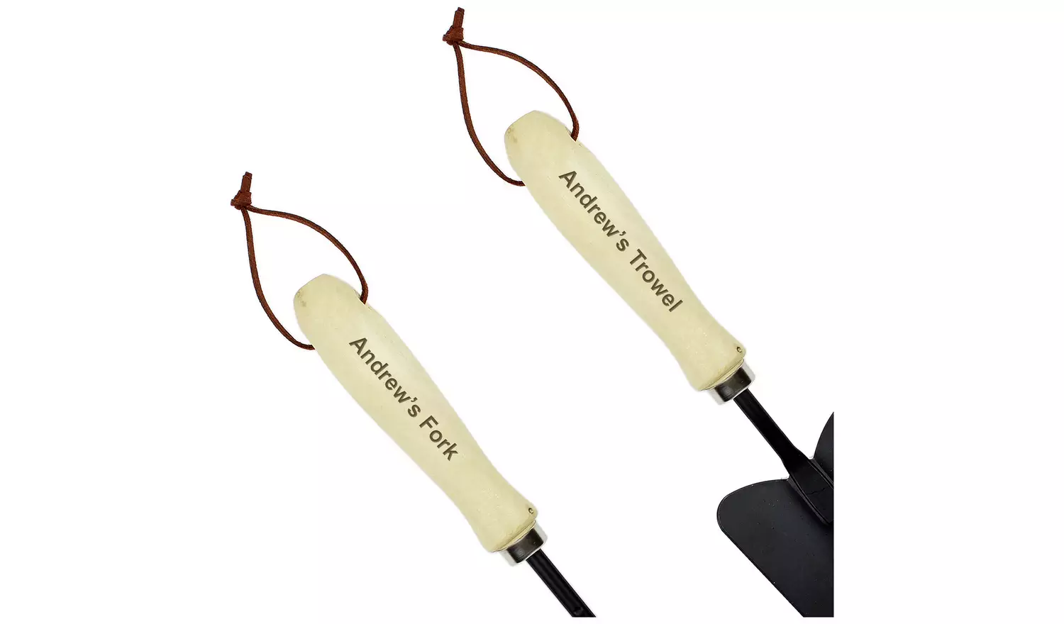 Personalised Message Fork And Trowel Set