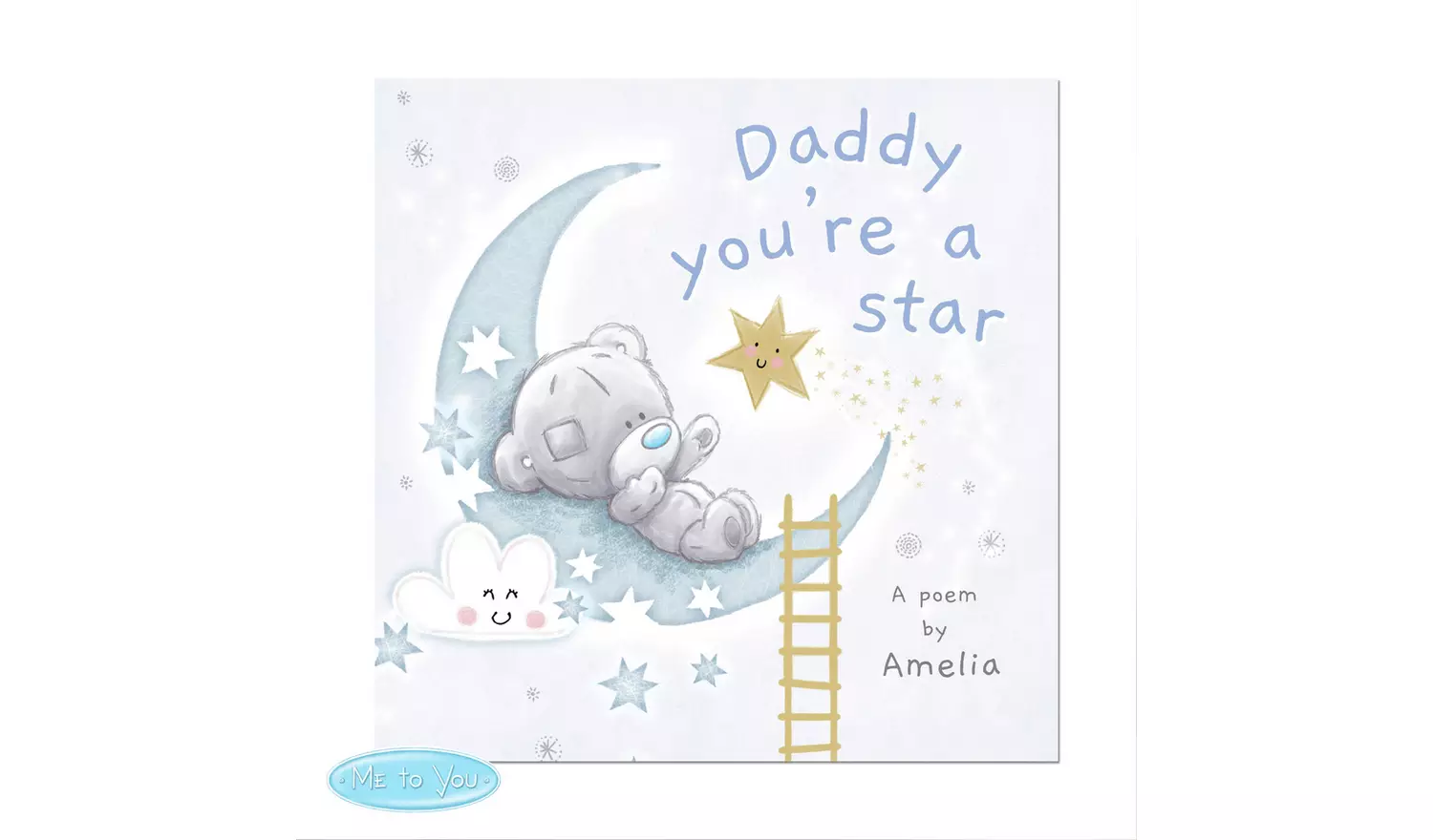 Personalised Message Tiny Tatty Daddy You A Star Poem Book