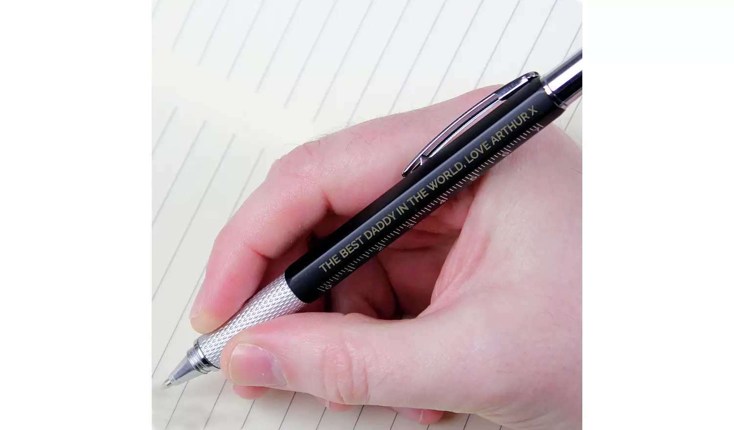 Personalised Message Free Text Multi Tool Pen - Black