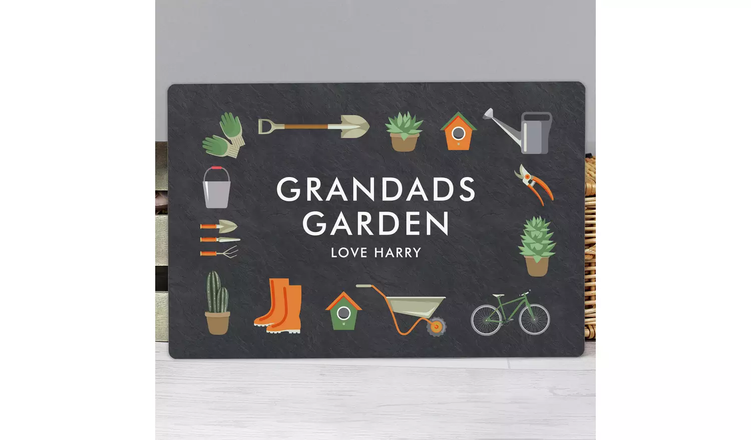 Personalised Message Gardening Metal Sign