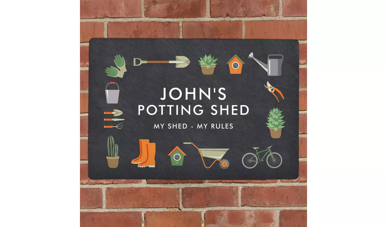Personalised Message Gardening Metal Sign