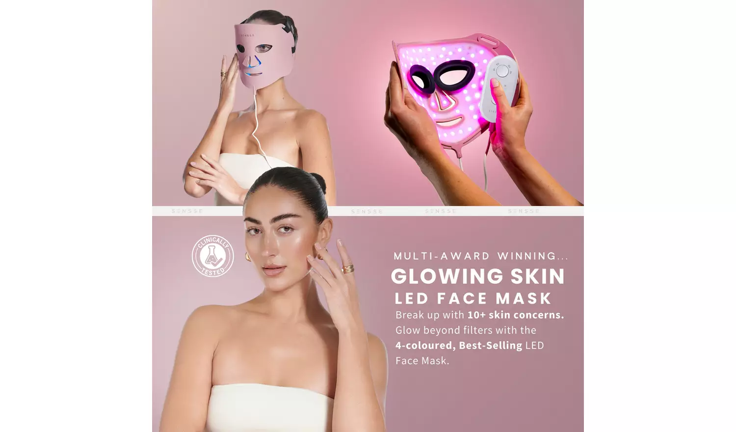 Sensse Professional LED Light Therapy Facial Mask