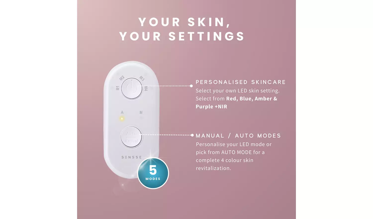 Sensse Professional LED Light Therapy Facial Mask