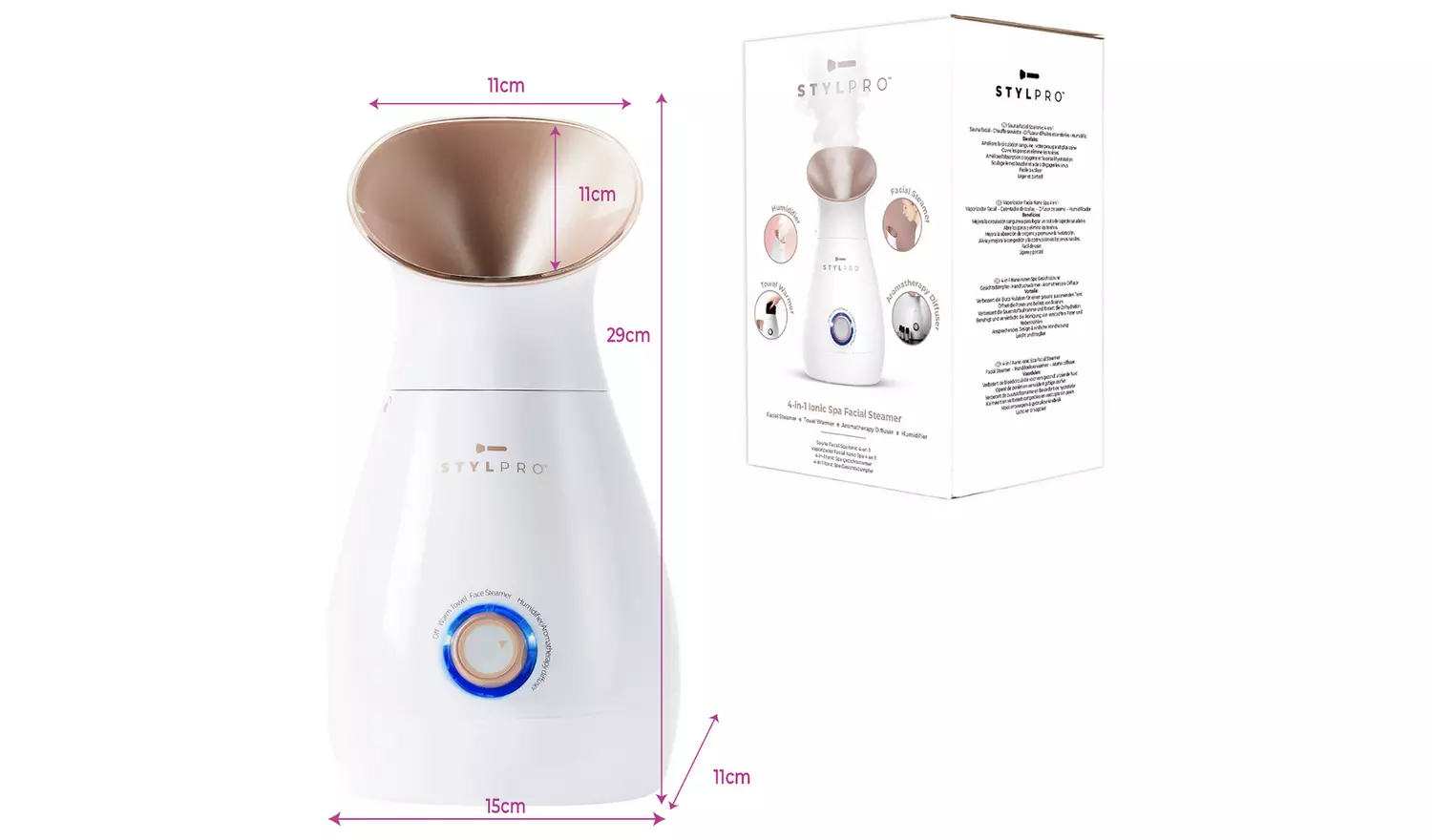 STYLPRO 4-in-1 Facial Steamer