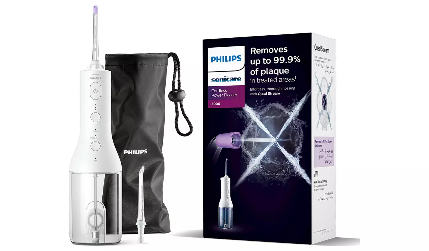 Philips Sonicare Power Water Flosser 3000, White, HX3826/31