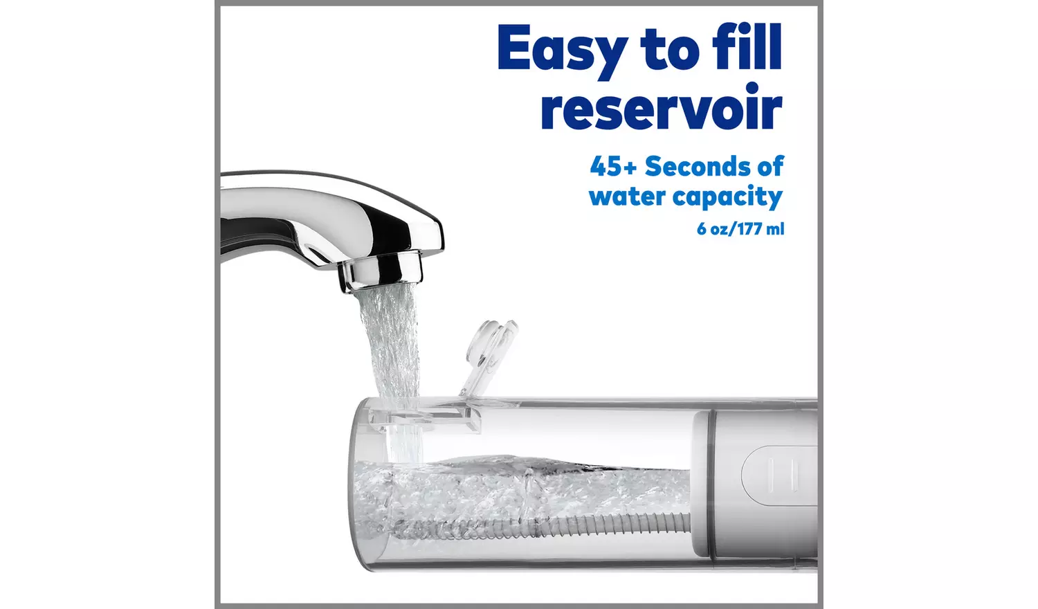 Waterpik Cordless Collapsible Reservoir Water Flosser- White