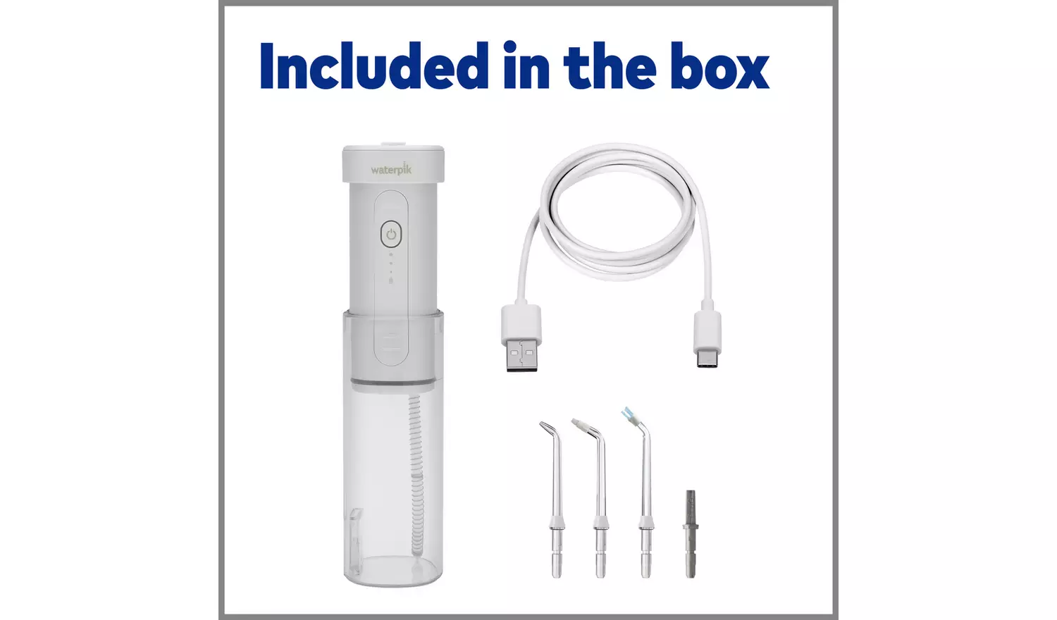 Waterpik Cordless Collapsible Reservoir Water Flosser- White