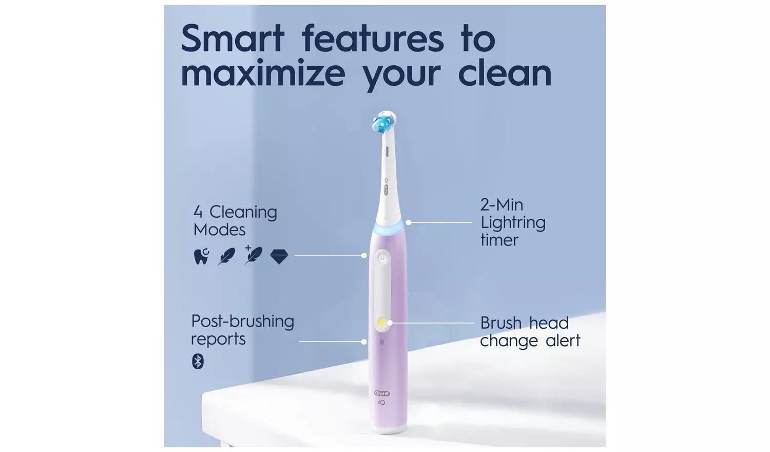 Oral-B iO 4 Electric Toothbrush - Purple
