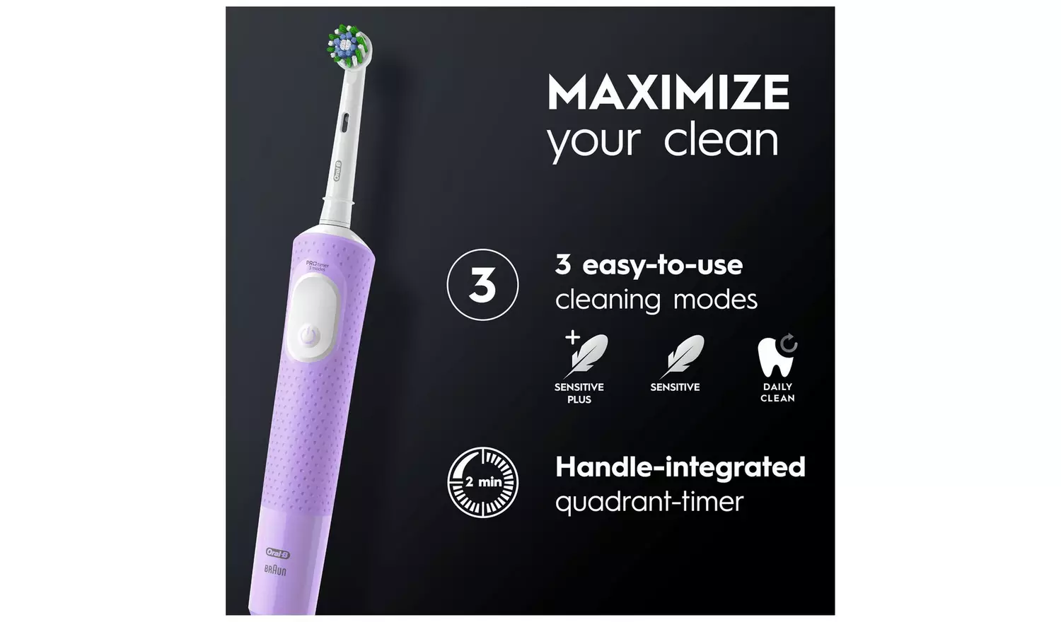 Oral-B Vitality Pro Electric Toothbrush - Purple