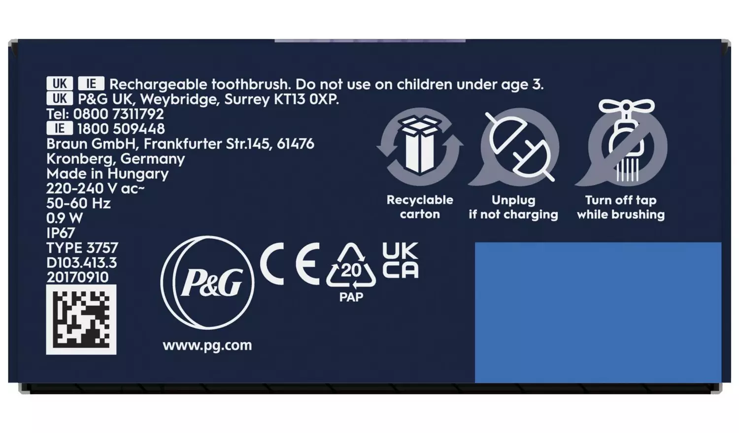 Oral-B Vitality Pro Electric Toothbrush - Purple