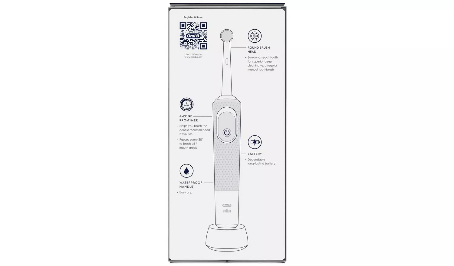 Oral-B Vitality Pro Rechargeable Electric Toothbrush - Black