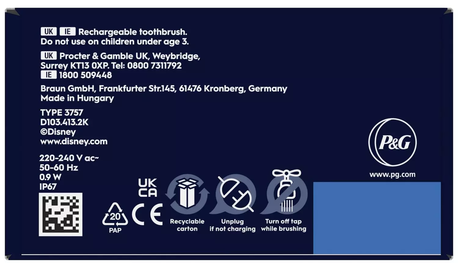 Oral-B Lion King Kids Electric Toothbrush - Red