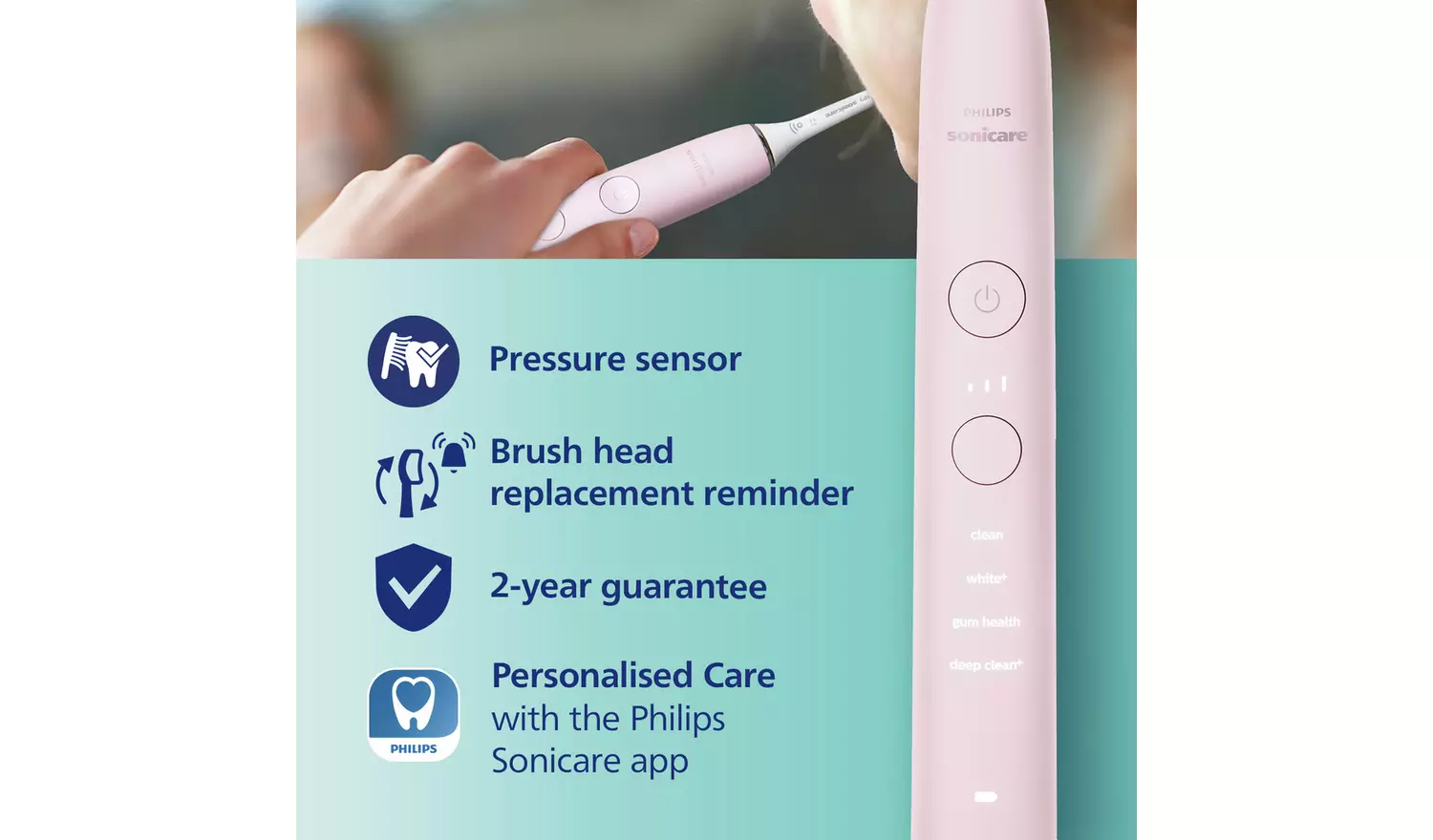 Philips Sonicare Series 9000 Electric Toothbrush - Pink