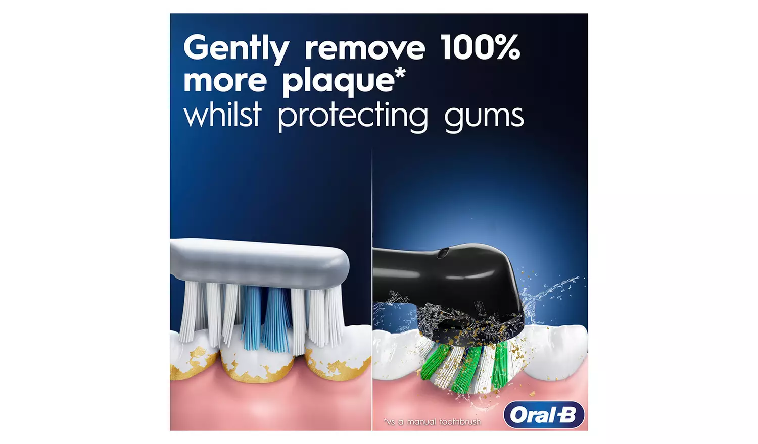 Oral-B Pro 1 Cross Action Electric Toothbrush - Pink